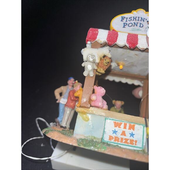 Lemax FISHIN' POND Fishing Carnival Fair Circus Table Accent - #83685 - Picture 4 of 10